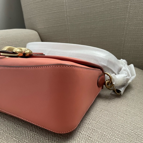 Coach tabby shoulder bag in colorblock light coral - Picture 11 of 16